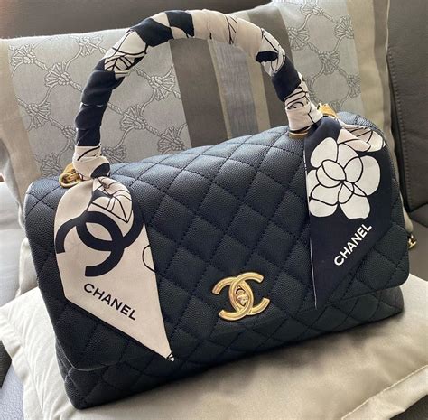 chanel coco handle bag review